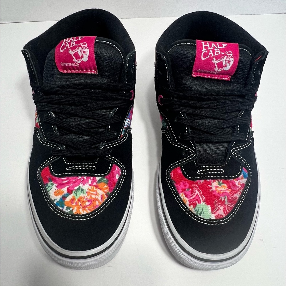 VANS Half Cab Floral / Black 1992 Men's US 6 Women's US 7.5 Skate Sneakers Vt.